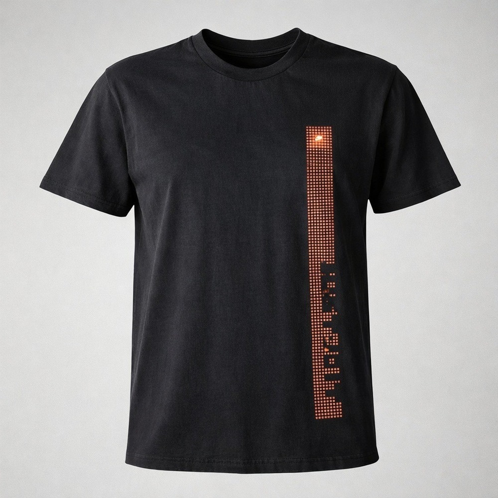 Nike Graphic‎ T Shirt Mens Large Black Orange Swoosh Just Do It Casual Tee